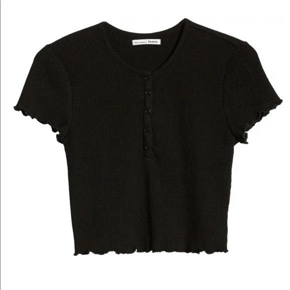 Reformation Tops - Reformation Laguna Waffle Crop Top Size XL